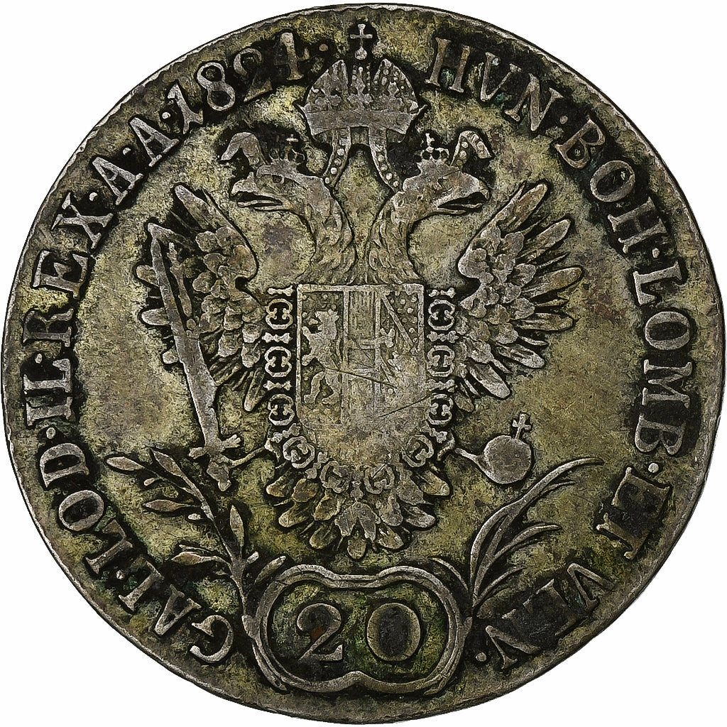 Austria, Franz I, 20 Kreuzer, 1824, Vienna, Silver, VF(20-25)