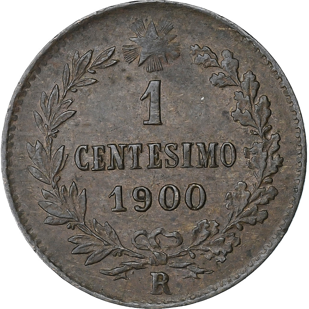 Italy, Umberto I, Centesimo, 1900, Rome, Copper, AU(55-58)