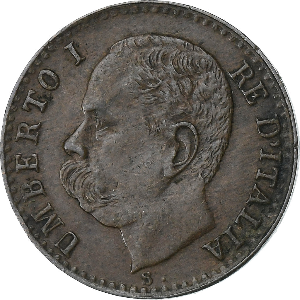 Italy, Umberto I, Centesimo, 1900, Rome, Copper, AU(55-58)