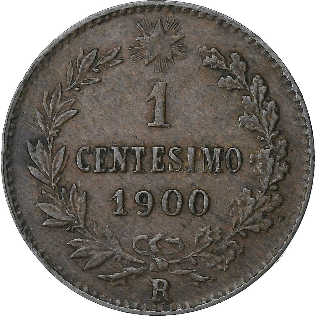 Italy, Umberto I, Centesimo, 1900, Rome, Copper, AU(55-58)