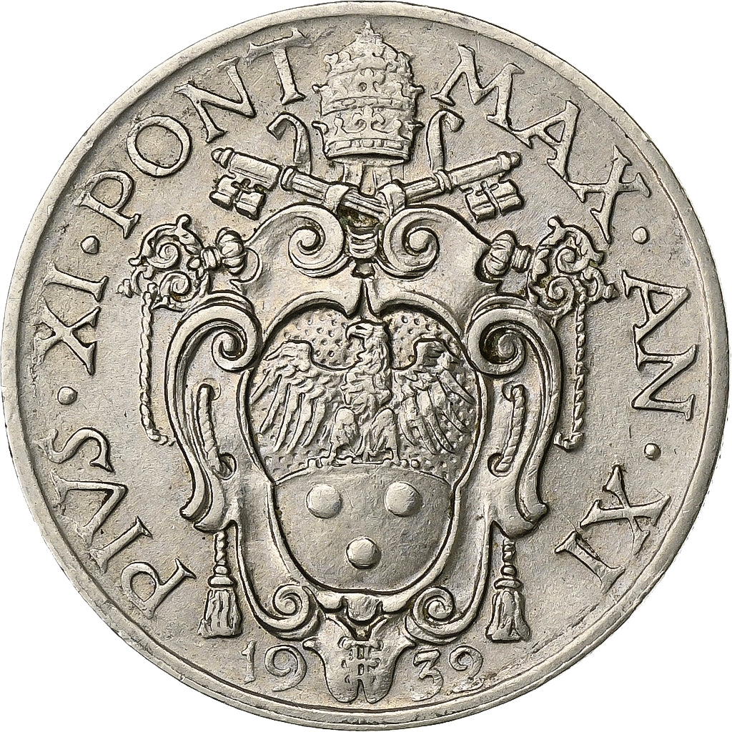 Vatikan, Pius XI, 20 Centesimi, 1932, Rome, Nickel, VZ+