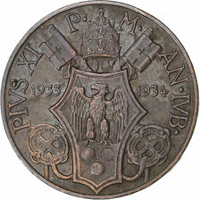 Vatican, Pius XI, 5 Centesimi, 1933-1934, Rome, Bronze, AU(55-58)