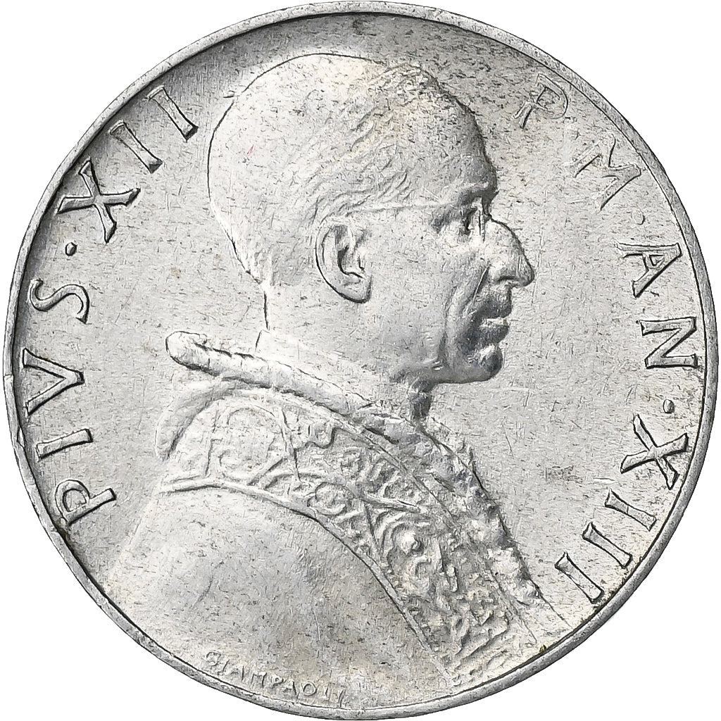 Vaticano, Pius XII, 5 Lire, 1951, Rome, Alumínio, MS(60-62)