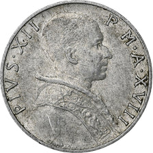 Vatican, Pius XII, 5 Lire, 1956, Rome, Aluminum, AU(55-58)