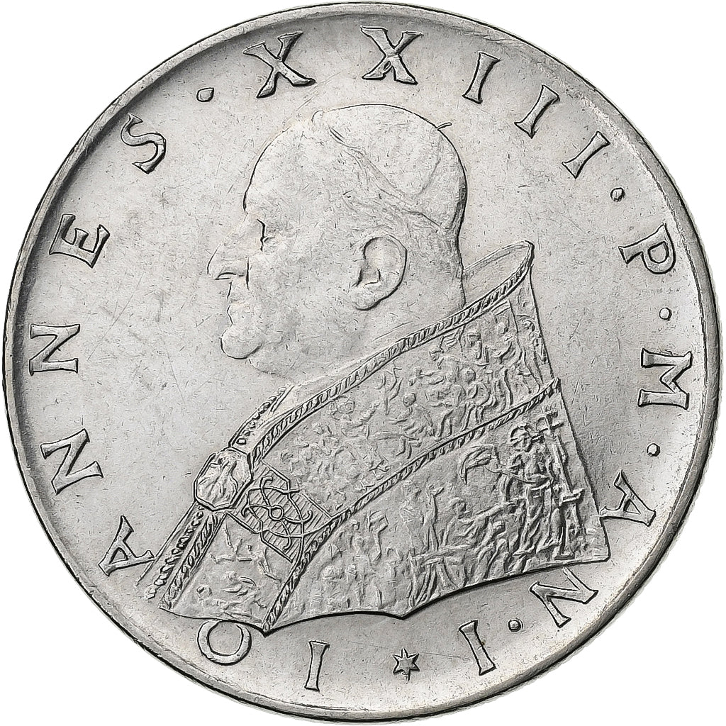 Vaticano, John XXIII, 100 Lire, 1959, Rome, Acciaio inossidabile, SPL