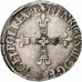 Francia, Henri III, 1/4 Ecu, 1585, Nantes, Plata, MBC, Gadoury:494