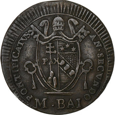 Papal States, Pius VII, 1/2 Baiocco, 1802, Rome, Copper, EF(40-45)