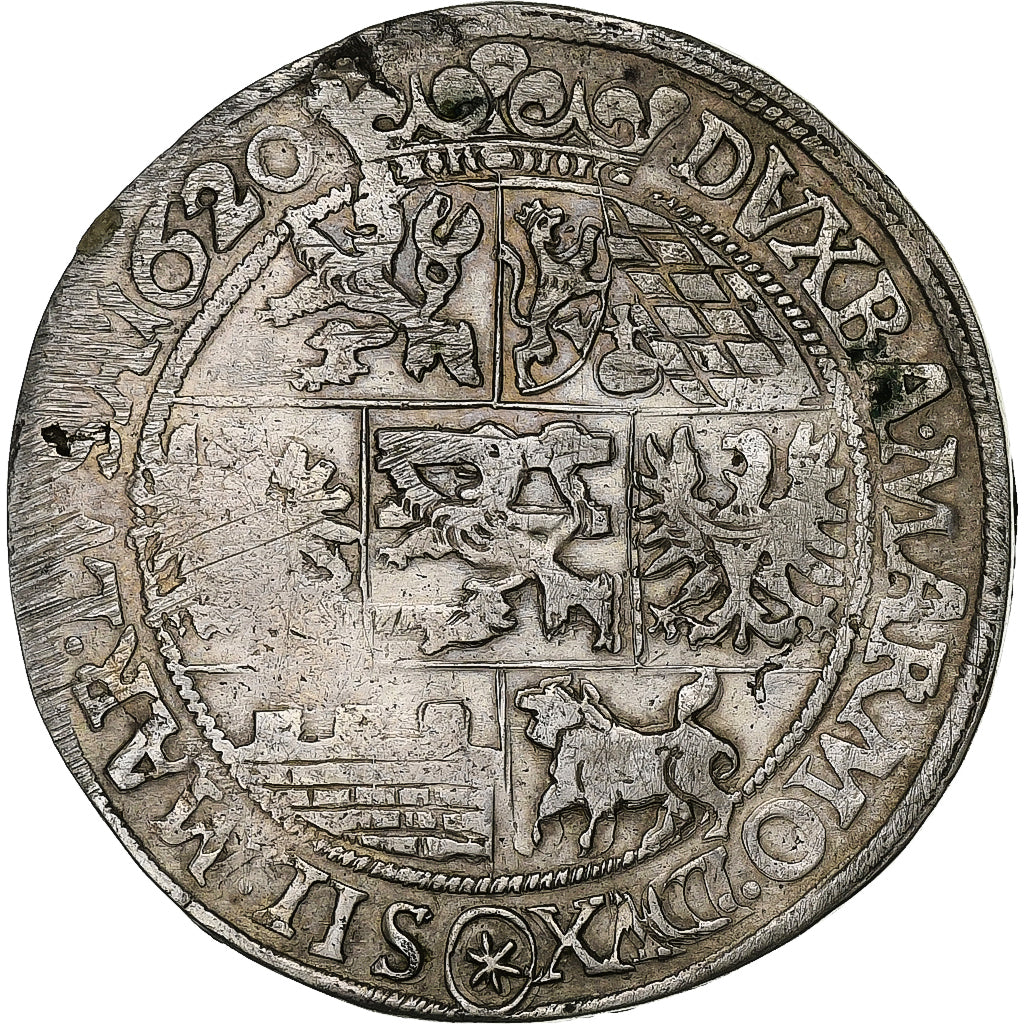Kingdom of Bohemia, Frederick of Pflaz, 48 Kreuzer, 1620, Kuttenberg, Silver