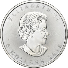 Canada, Elizabeth II, 5 dollars, 1 oz, Maple Leaf, 2018, Ottawa, Argent, SPL+