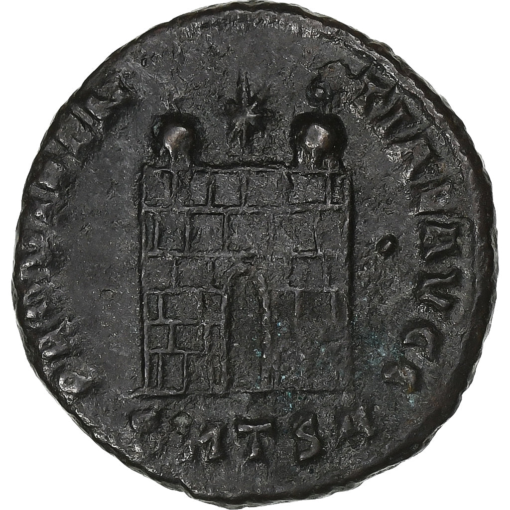 Constantine I, Follis, 326-328, Thessalonica, Bronze, S+, RIC:153