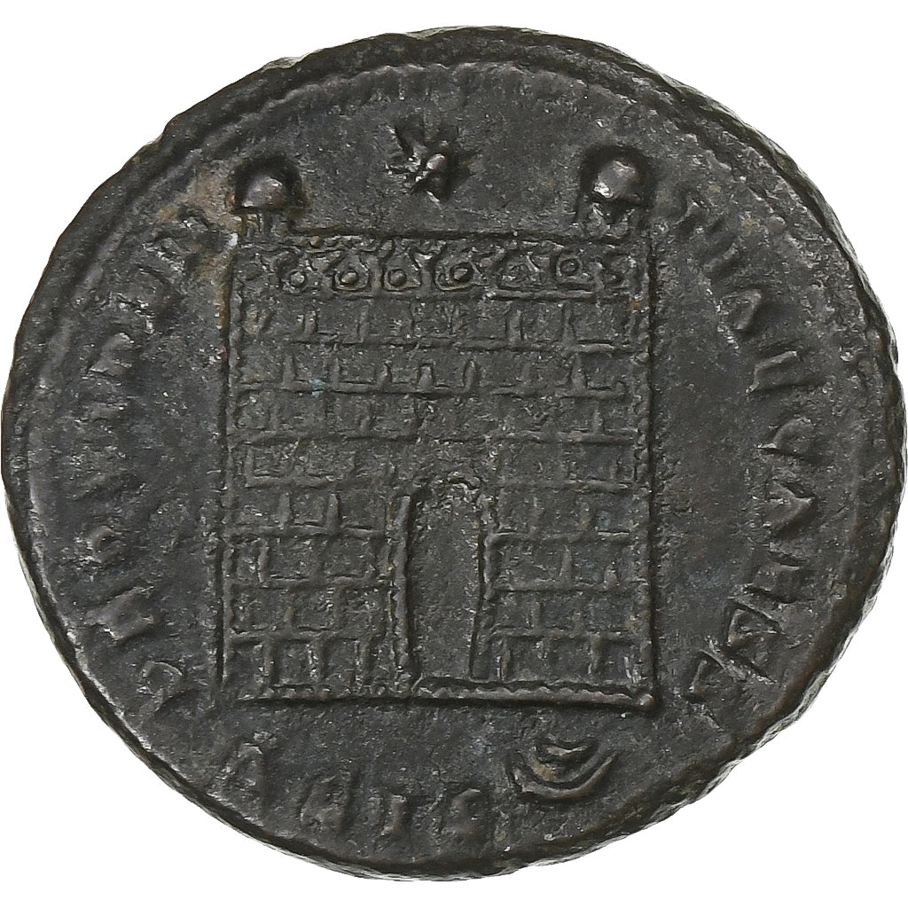Constantius II, Follis, 328-329, Siscia, Bronze, VZ, RIC:217
