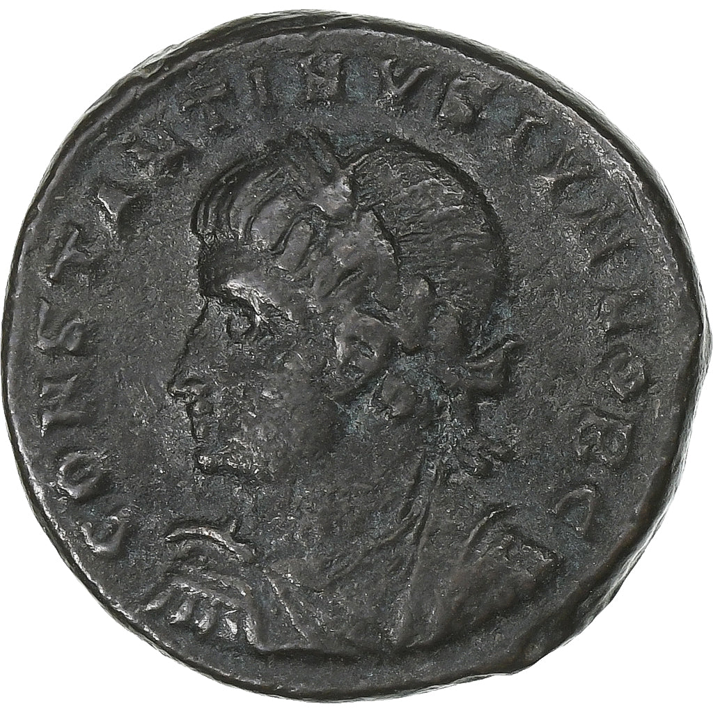 Constantius II, Follis, 326-327, Antioch, Bronze, SS, RIC:74