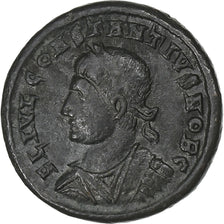 Constantius II, Follis, 327-329, Heraclea, Bronzo, BB+, RIC:97