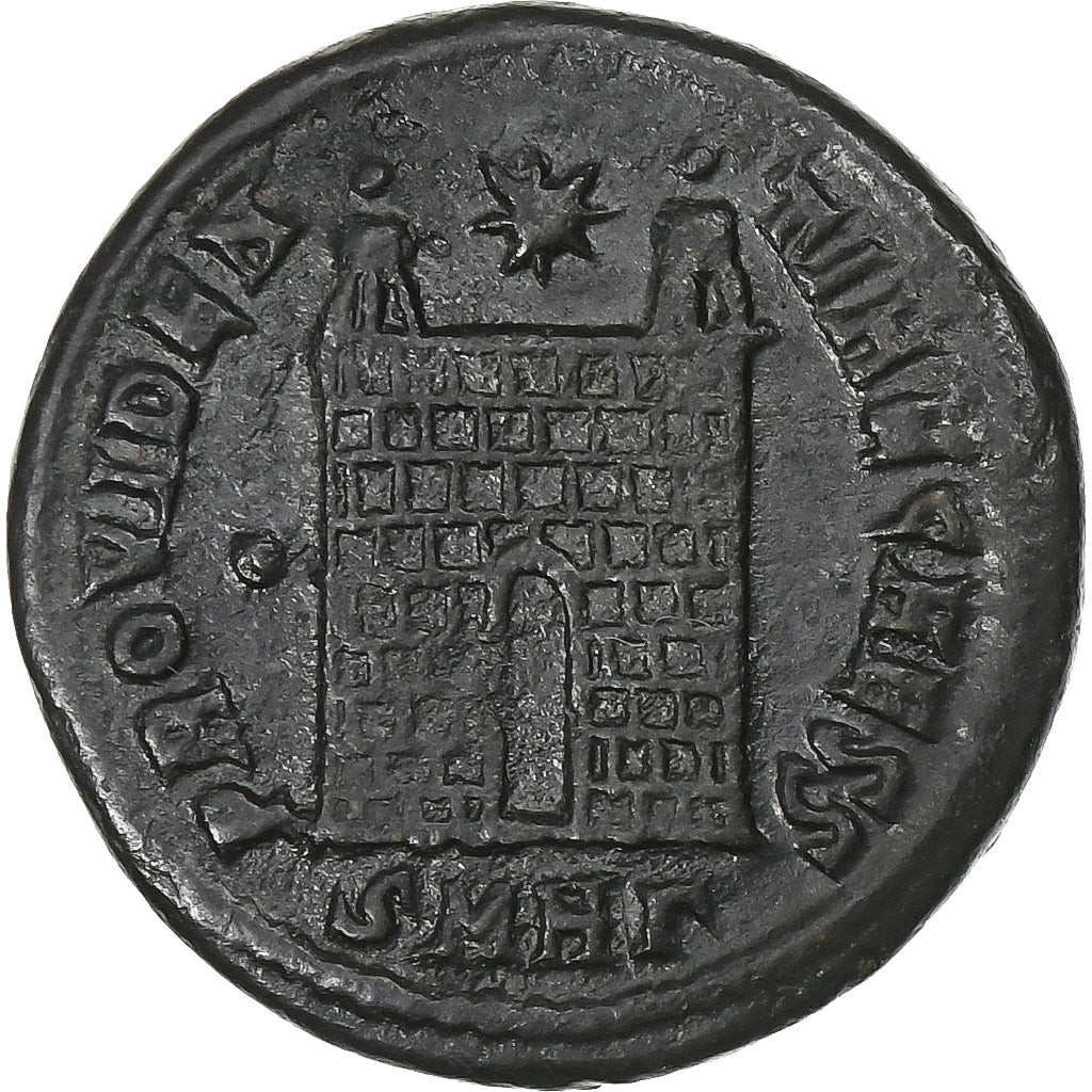 Constantius II, Follis, 327-329, Heraclea, Bronzo, BB+, RIC:97