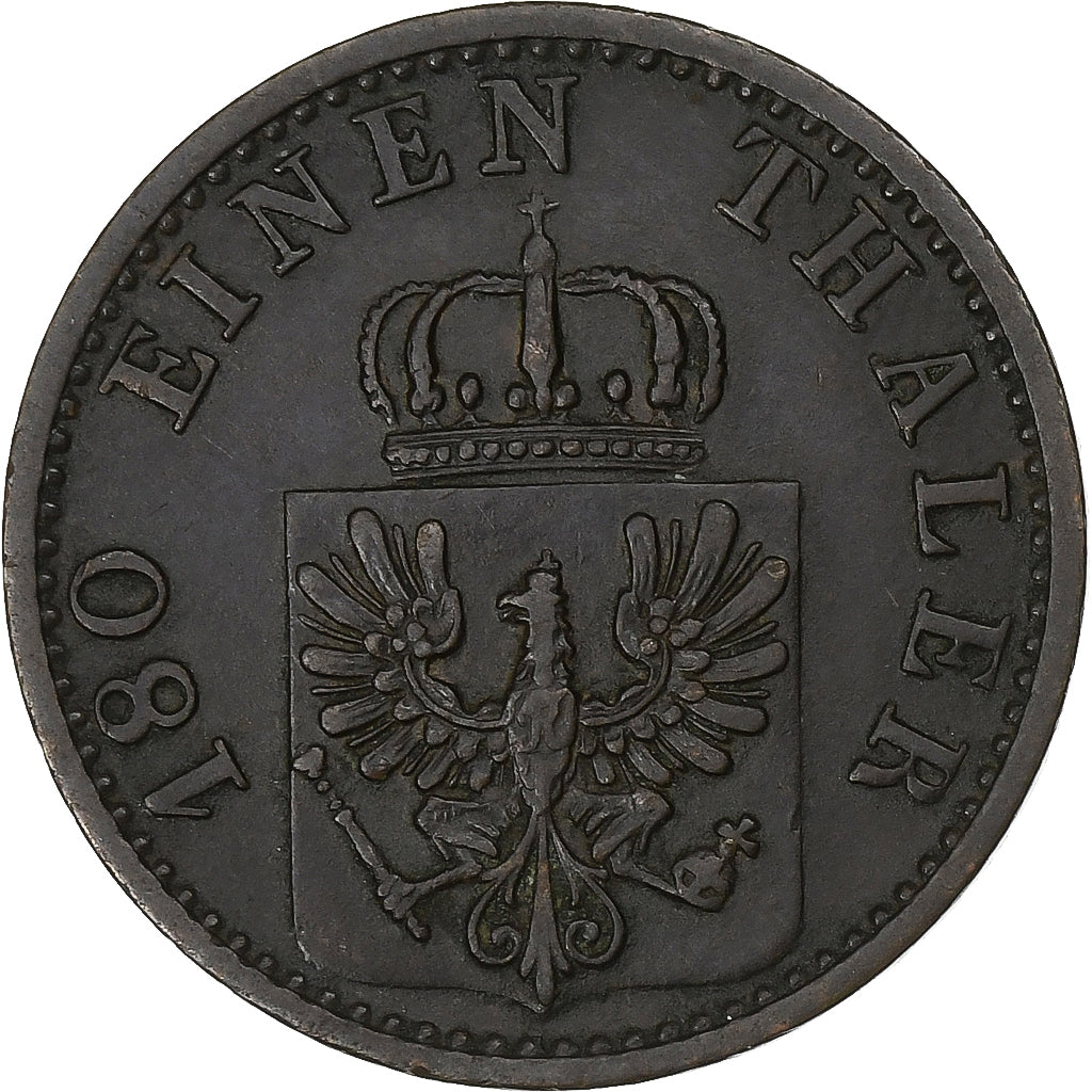 Kingdom of Prussia, Wilhelm I, 2 Pfennig, 1867, Hannover, Koper, ZF+