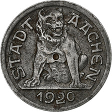 Germany, Stadt Aachen, 10 Pfennig, 1920, EF(40-45), Iron