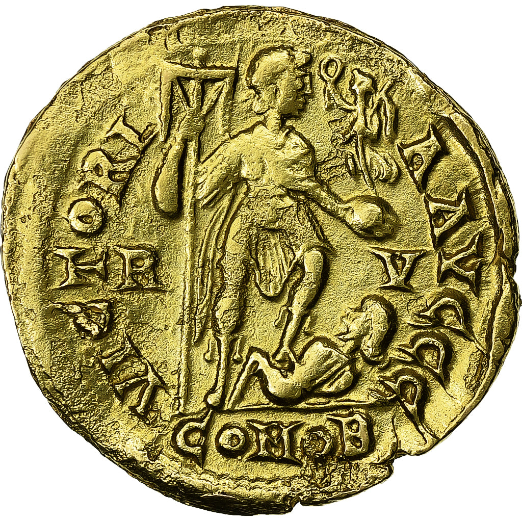 Honorius, Solidus, 402-406, Ravenna, Gold, VF(30-35), RIC:X-1287