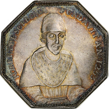 France, Jeton, Robert de Sorbon, La Sorbonne, 1642, Argent, SUP
