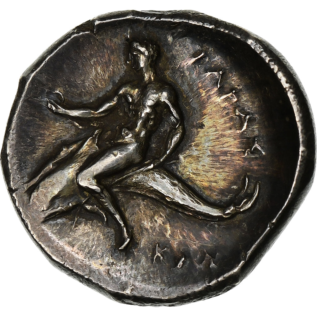 Calabre, Nomos, ca. 332-302 BC, Tarentum, Argent, SUP, HGC:1-808, HN Italy:942