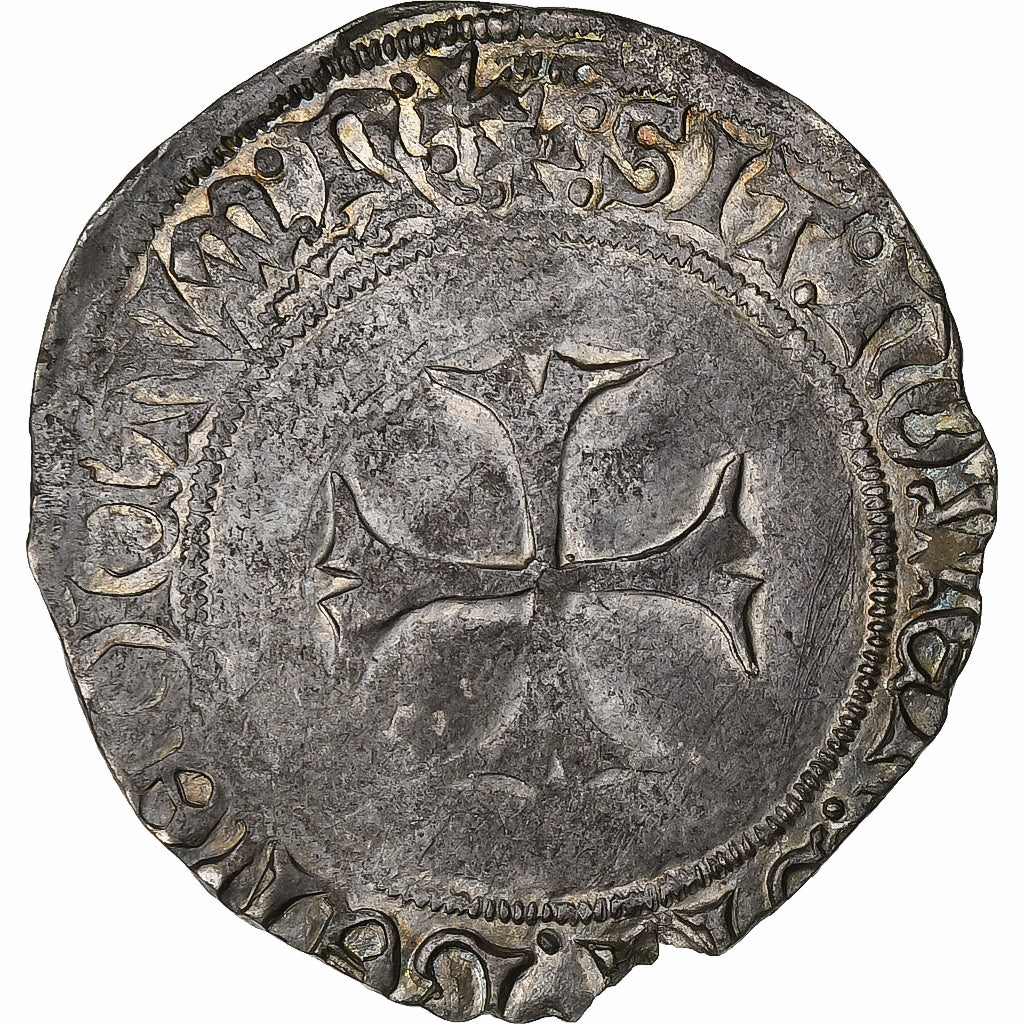 Duchy of Brittany, Anne de Bretagne, Blanc à la targe, 1488-1514, Nantes