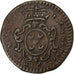 Order of Malta, Manuel Pinto, 10 Grani, 1755, Copper, VF(30-35), KM:242