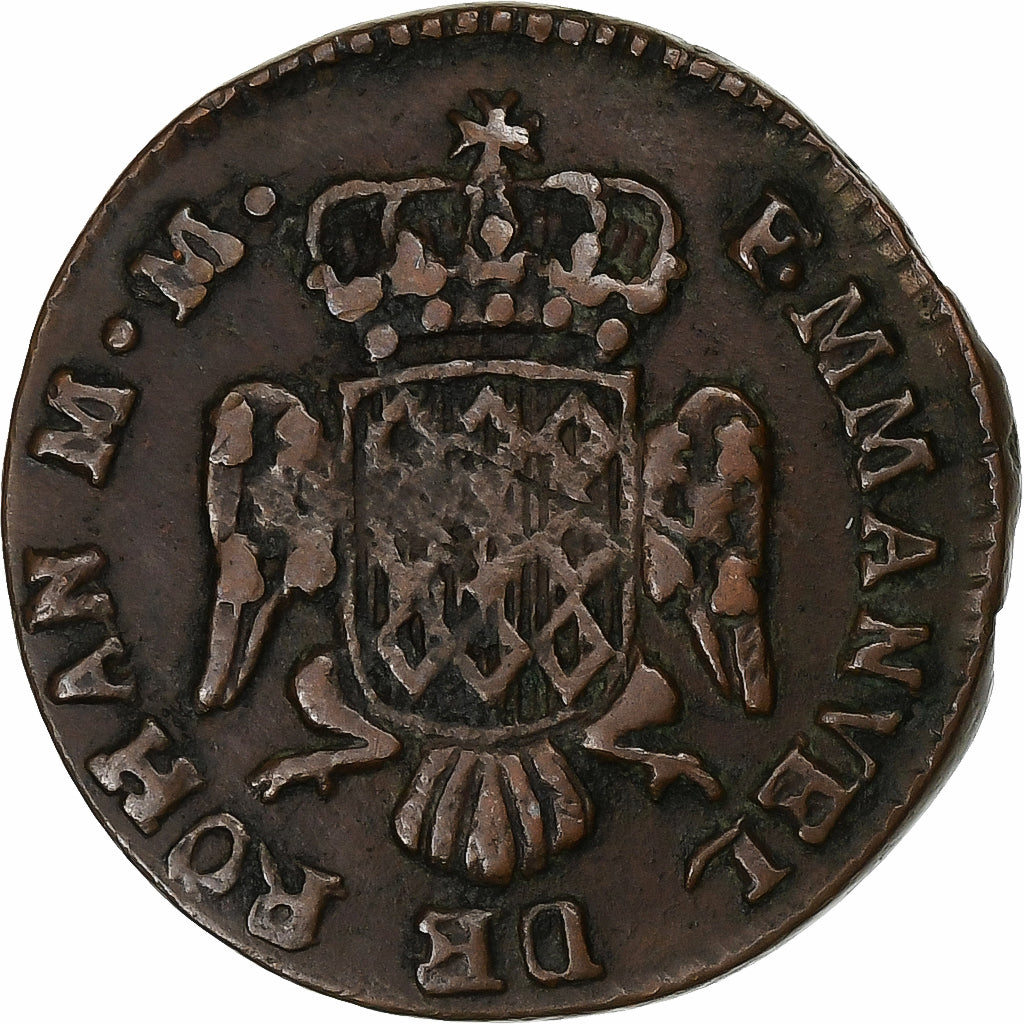 MALTA, ORDINE DI, Emmanuel de Rohan, 10 Grani, 1786, Rame, BB