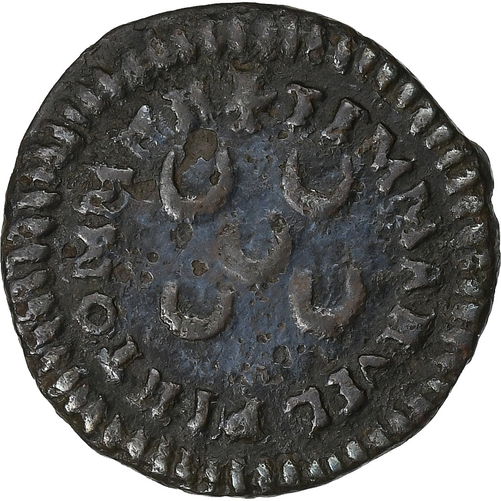 Order of Malta, Manuel Pinto, Grano, 1755, Copper, VF(30-35)