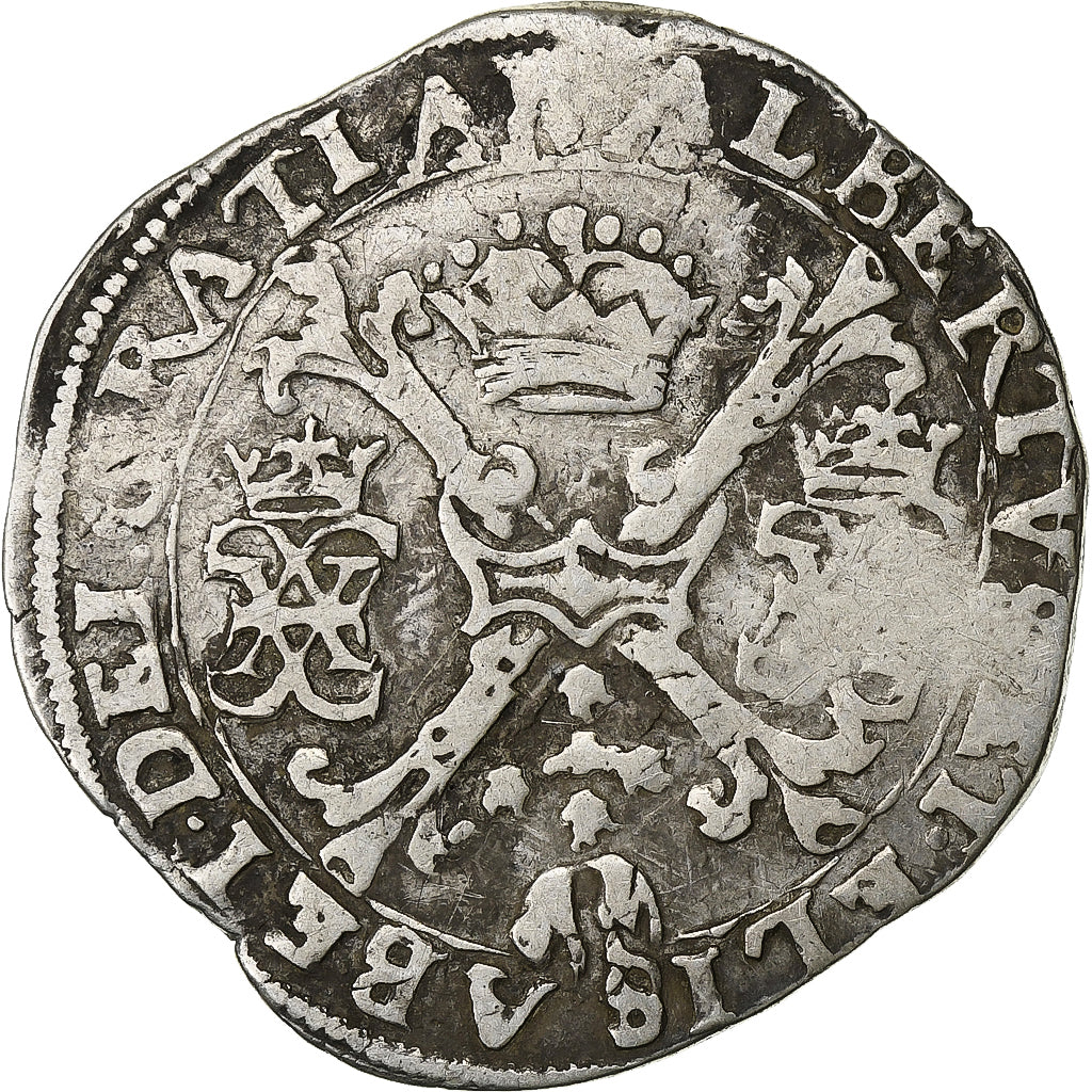 Spanish Netherlands, Albert & Isabella, 1/4 Patagon, n.d., Tournai, Silver
