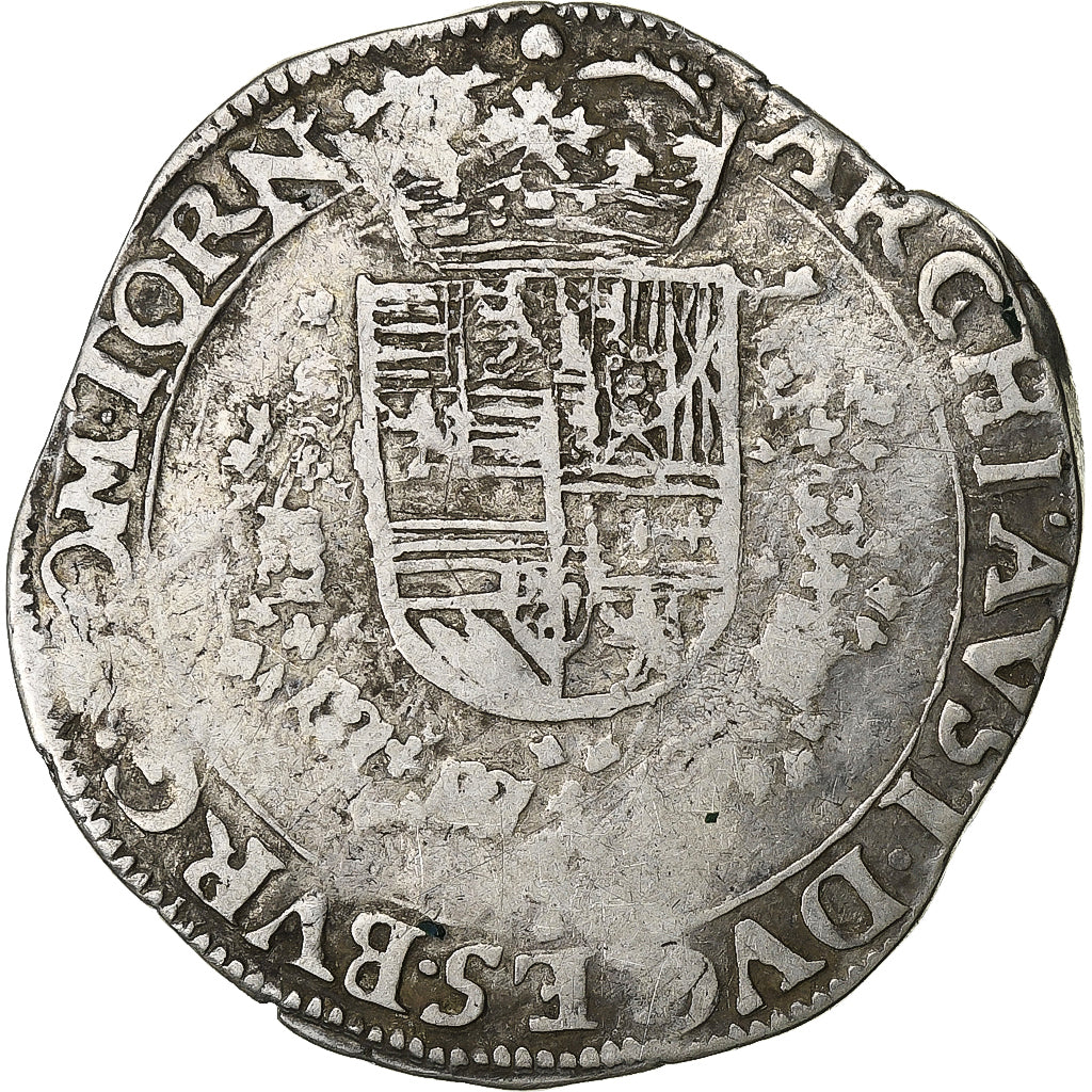 Spanish Netherlands, Albert & Isabella, 1/4 Patagon, n.d., Tournai, Silver