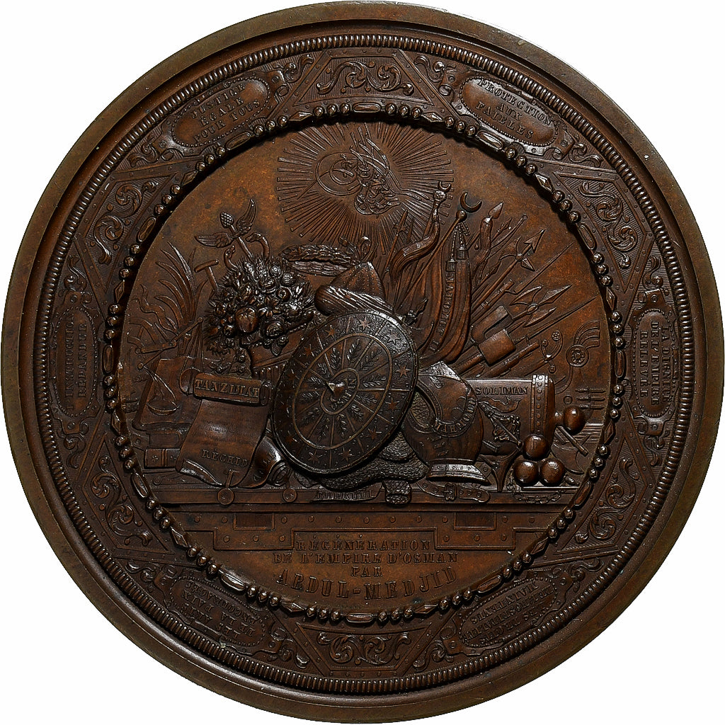 France, Medal, Régénération de l'Empire Ottoman, 1850, Bronze, Hart