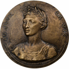 France, Medal, SAMF, Agriculture, 1950, Bronze, Corbin, MS(60-62)