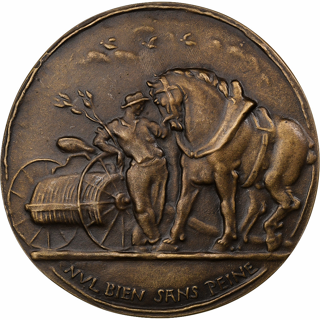 France, Medal, SAMF, Agriculture, 1950, Bronze, Corbin, MS(60-62)