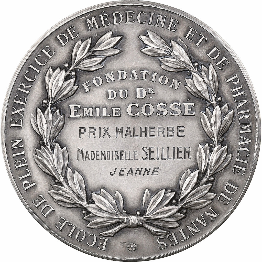França, medalha, Ville de Nantes, École de Médecine et de Pharmacie, n.d.