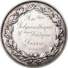 France, Medal, Association Polymathique, 1907, Silver, AU(55-58)