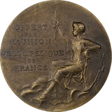 Francja, medal, Union Vélocipédique de France, 1933, Brązowy, AU(55-58)