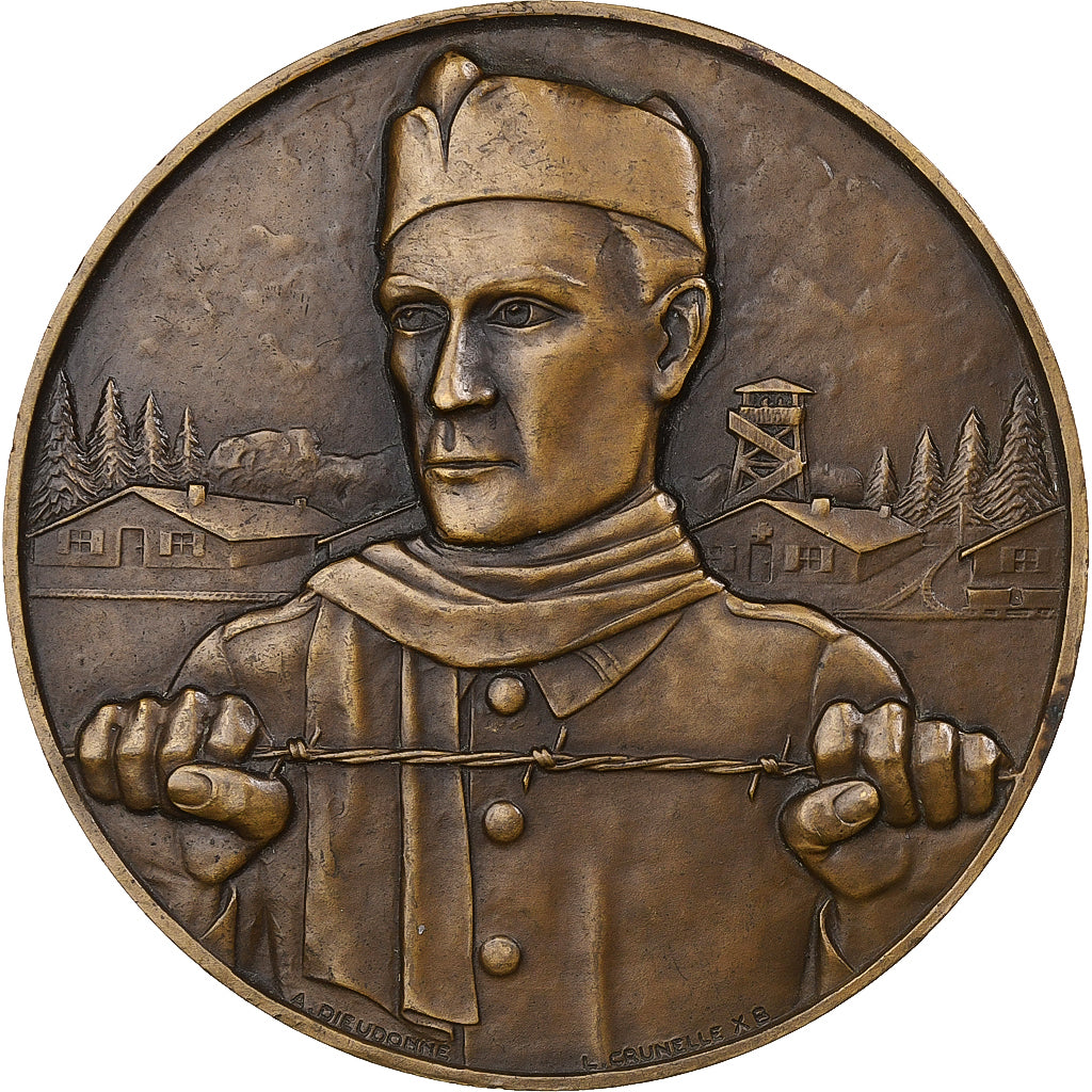 France, Medal, Seconde Guerre mondiale, Souvenir des camps, n.d., Bronze