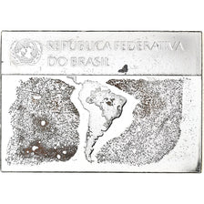 France, Medal, United Nations Flags, Brazil, Silver, AU(55-58)