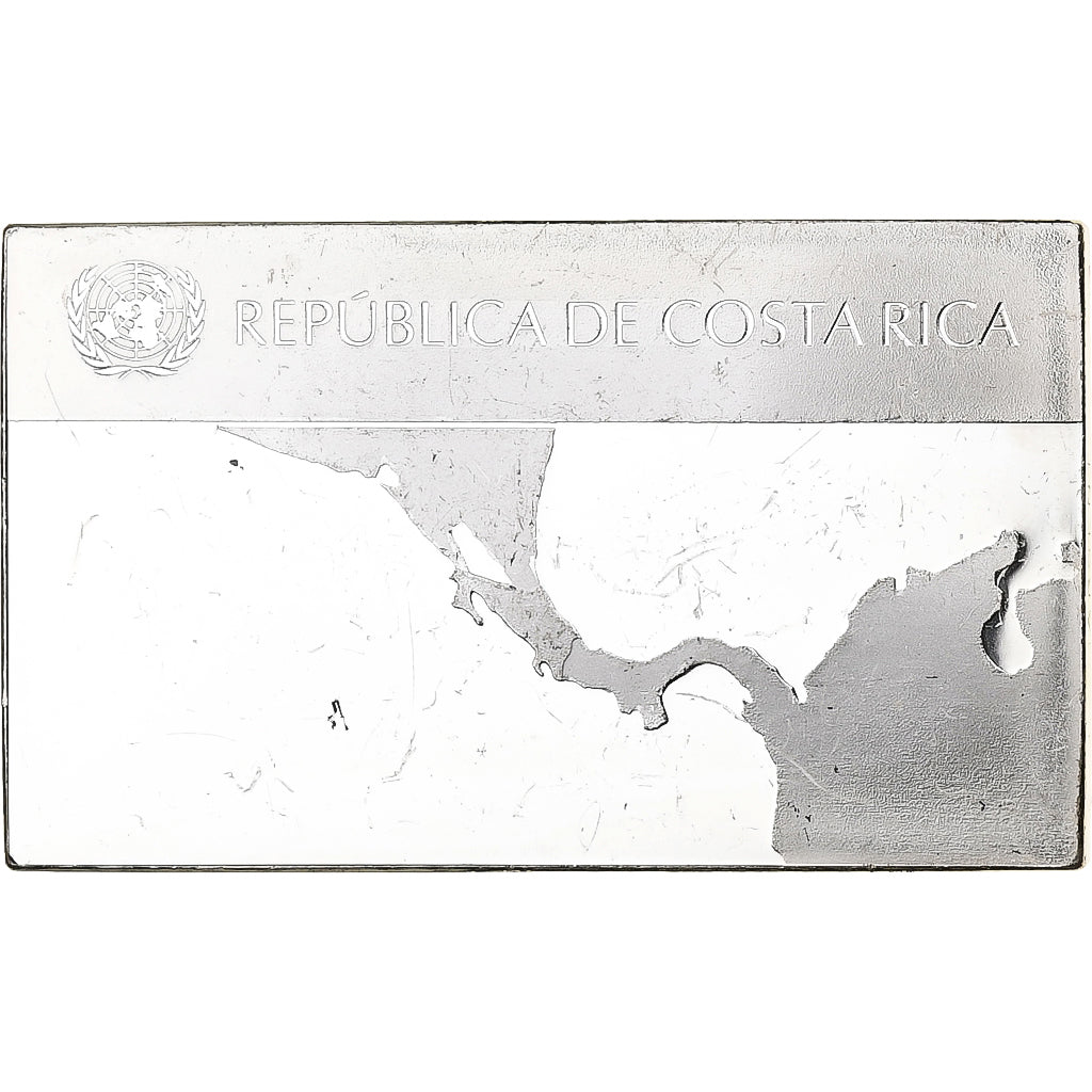 France, Medal, United Nations Flags, Costa Rica, Silver, AU(55-58)