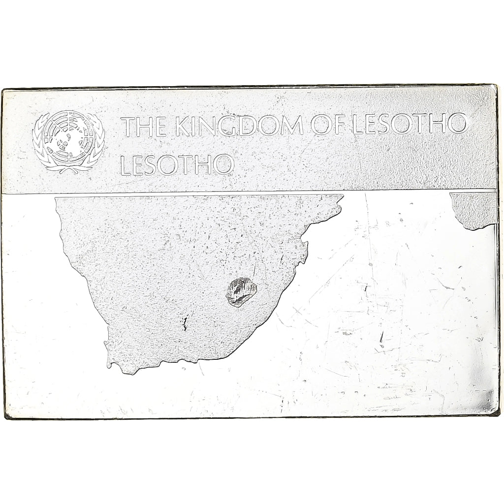 France, Medal, United Nations Flags, Lesotho, Silver, AU(55-58)