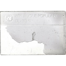 Francja, medal, United Nations Flags, People's Republic of Benin, Srebro