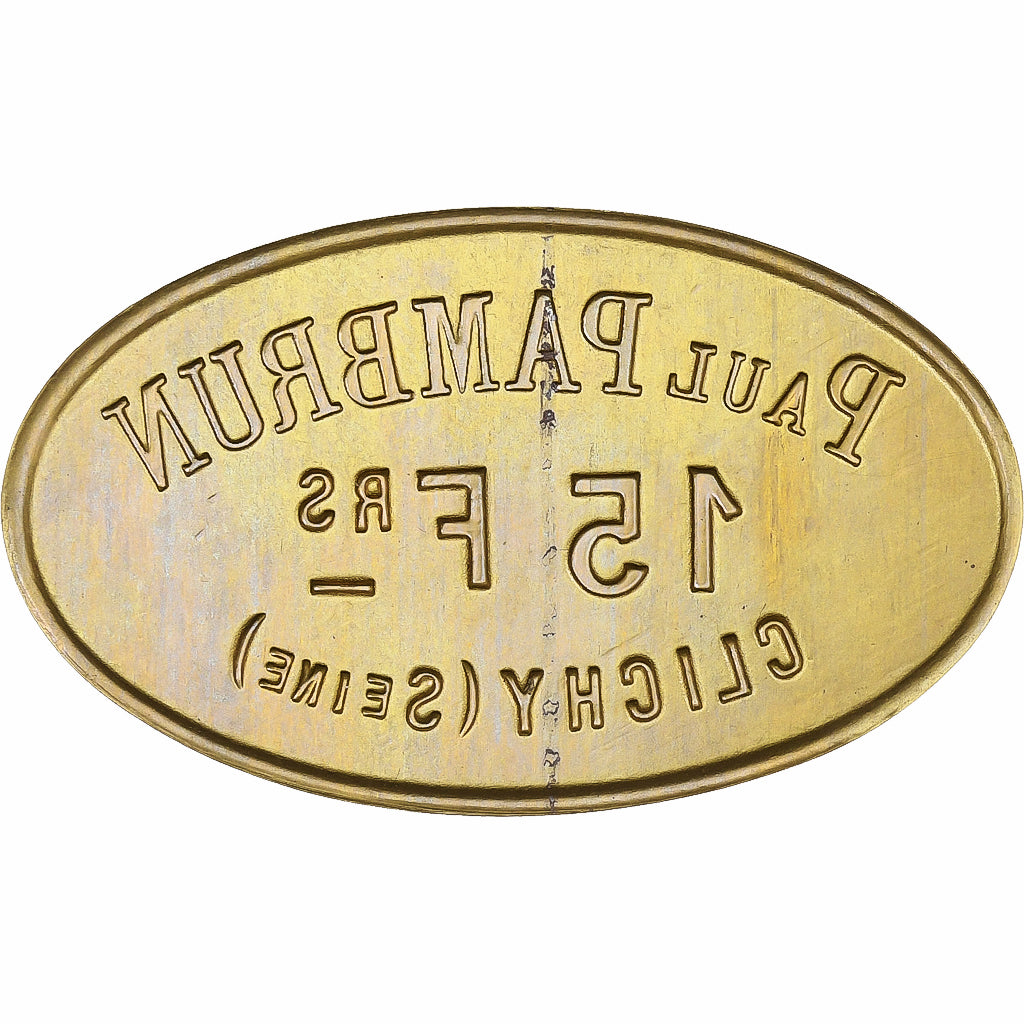 Francja, Épicerie Paul Pambrun, Clichy, 15 Francs, n.d., MS(60-62), Mosiądz
