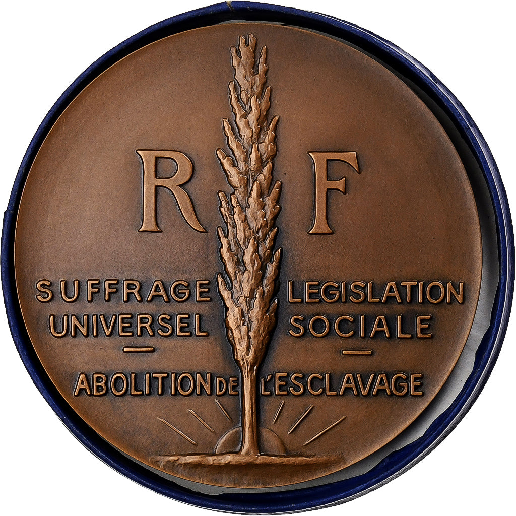 France, Medal, 100 ans du suffrage Universel, 1948, Bronze, Bazor, MS(60-62)