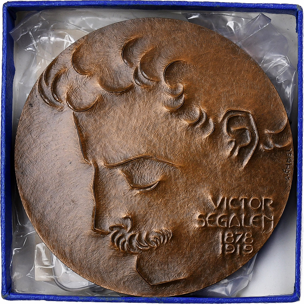 France, Médaille, Hommage à Victor Segalen, 1973, Bronze, SUP+, Emmel