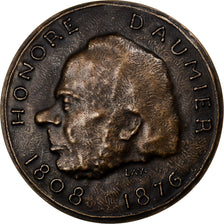 France, Médaille, Honoré Daumier, Sculpteur, 1952, Bronze, SUP, Lay