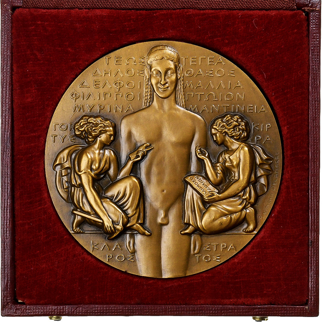 France, Médaille, Centenaire de l'École Française d'Athènes, 1946, Bronze