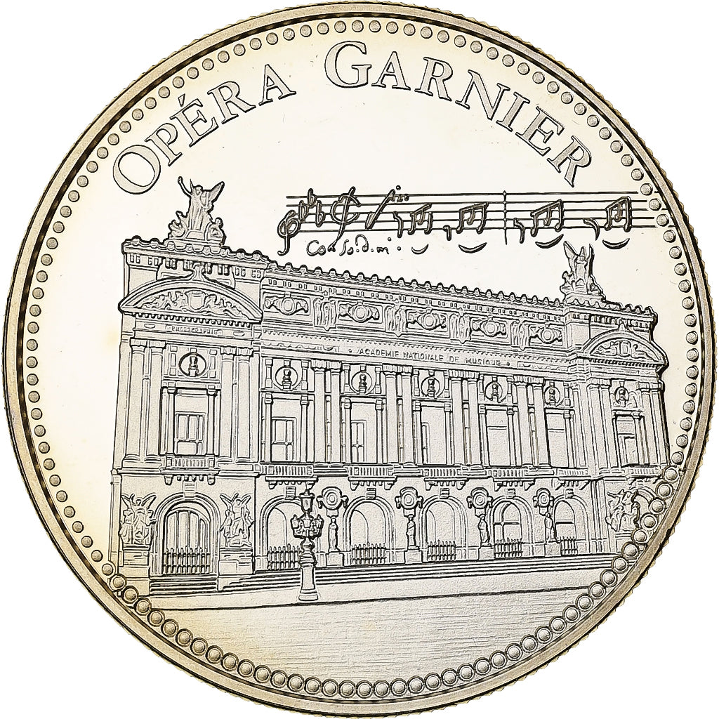 Francia, medaglia, Trésors du Patrimoine, Opéra Garnier, n.d., Rame-nichel
