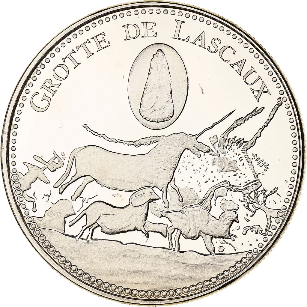 France, Medal, Trésors du Patrimoine, Grotte de Lascaux, n.d., Copper-nickel