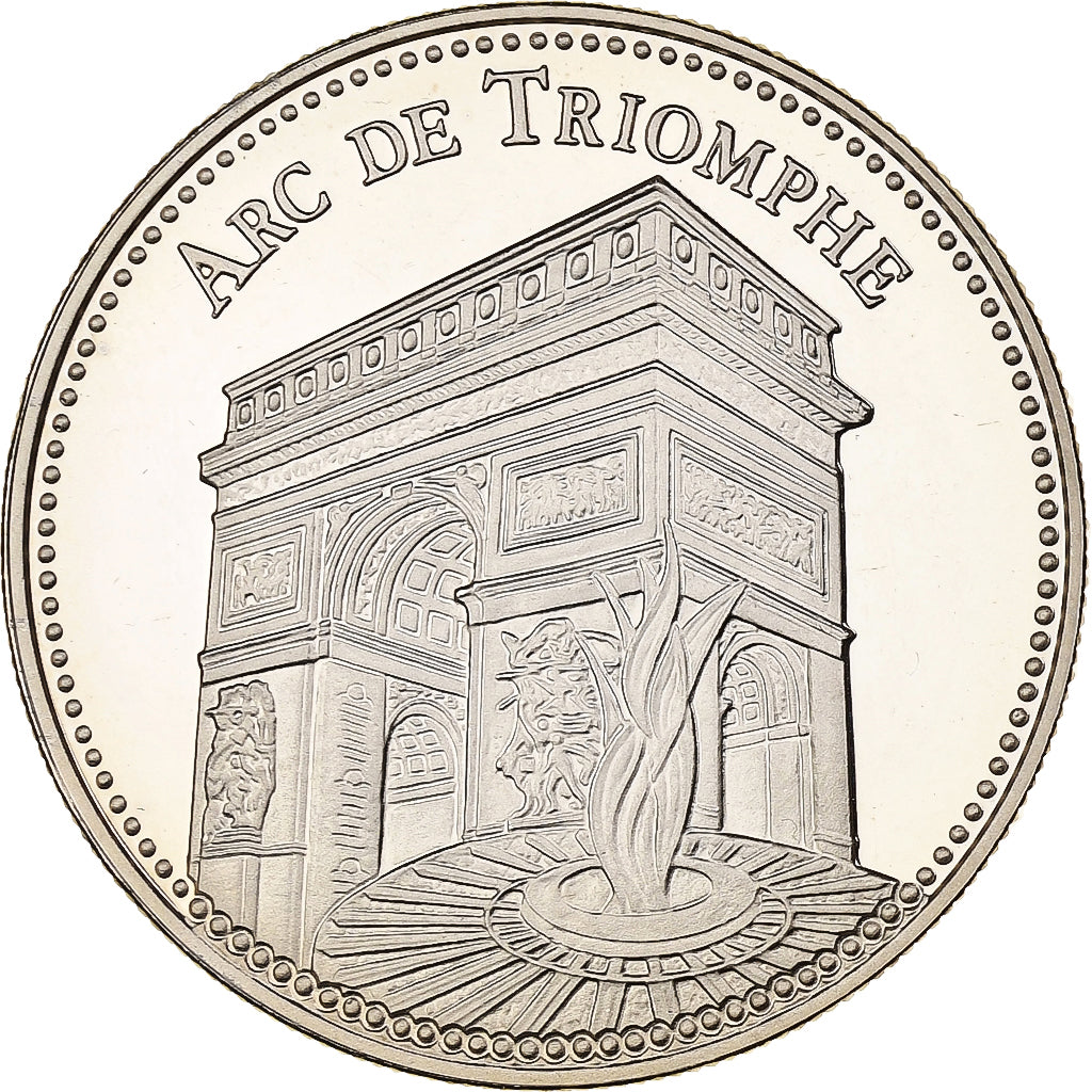 Francia, medaglia, Trésors du Patrimoine, Arc de Triomphe, n.d., Rame-nichel