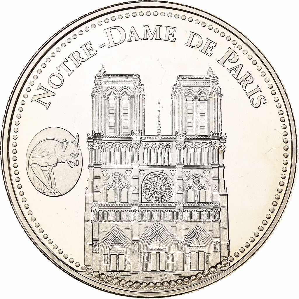 France, Medal, Trésors du Patrimoine, Notre-Dame de Paris, n.d., Copper-nickel