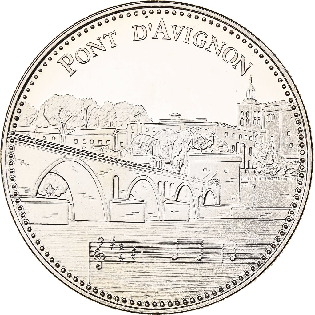 France, Medal, Trésors du Patrimoine, Pont d'Avignon, n.d., Copper-nickel